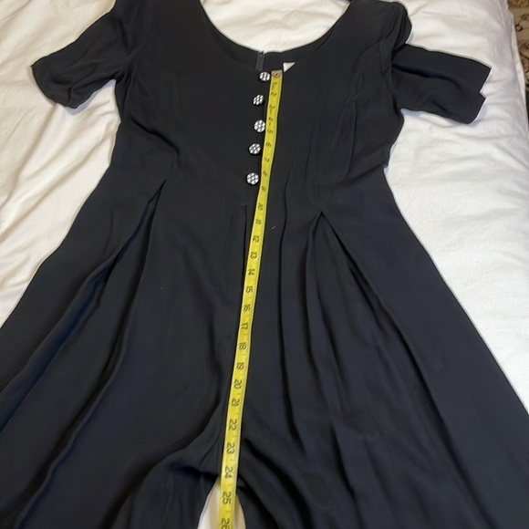 EXPO Wide Leg Romper Black with Jewel Buttons size 6 - Picture 8 of 10